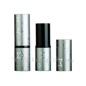 Aluminum Stars Lipstick Case Round Custom Printing and Color