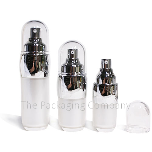 15 ml, 30 ml, 50 ml Airless Bottle Thick Double Walled Acrylic; Custom Finish and Printing