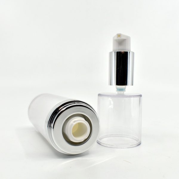 <b>Double Wall Airless Pump Bottle</b><br> 15ml, 30ml, 50ml, 80ml, 100ml <br>SKU: 144AB-GR218A - Image 3