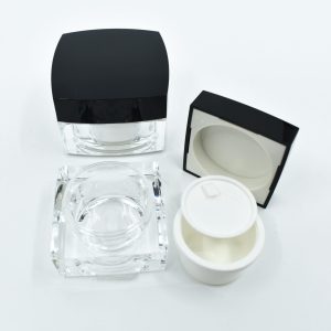 Square Double Wall Jar5ml, 10ml, 15ml, 30ml, 50mlSKU: 144GR-705A