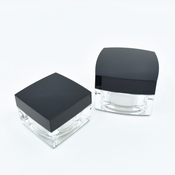 <b>Square Double Wall Jar</b><br><i>5ml, 10ml, 15ml, 30ml, 50ml</i><br>SKU: 144GR-705A