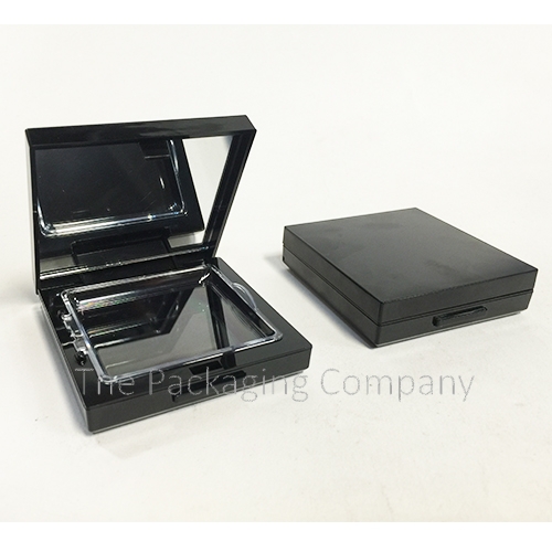 Compact Mirror Clear Lid custom design with PMS color, finish, & printing (silkscreen, hot stamp)
