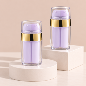 Airless Pump Bottle, Dual Chamber 15ml, 30ml SKU: 21AB-L15M & L30M