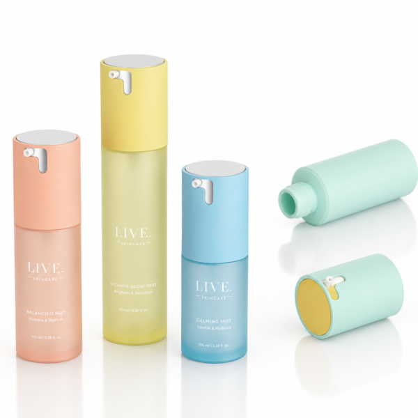 <b>Airless Pump Bottle, Twist Lock</b><br> 15ml, 30ml, 50ml <br>SKU: 65AB-JY127