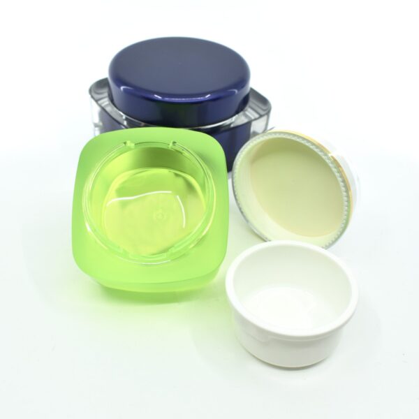 <b>Square Acrylic Jar</b><br><i>5ml, 15ml, 30ml, 50ml, 100ml, 200ml</i><br>SKU: 612AA-PE - Image 4