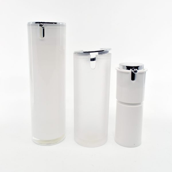 <b>Airless Pump Bottle, Slide Nozzle</b><br> 15ml, 30ml, 50ml <br>SKU: 612AB-RC - Image 3