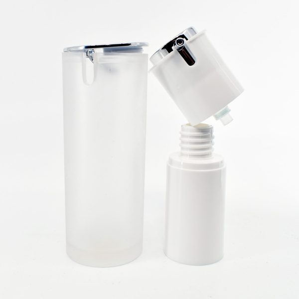 <b>Airless Pump Bottle, Slide Nozzle</b><br> 15ml, 30ml, 50ml <br>SKU: 612AB-RC - Image 2