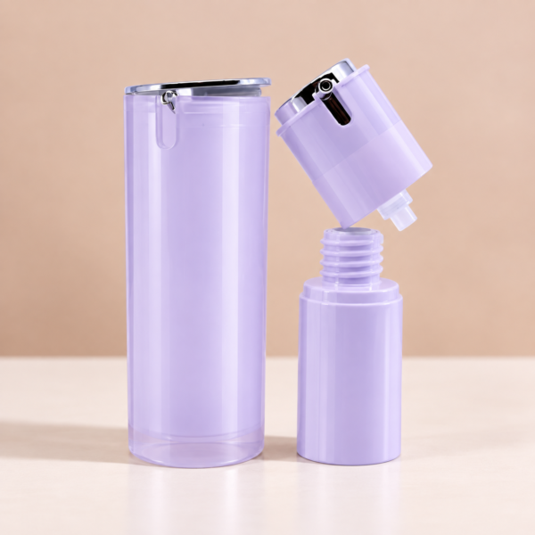 <b>Airless Pump Bottle, Slide Nozzle</b><br> 15ml, 30ml, 50ml <br>SKU: 612AB-RC - Image 3