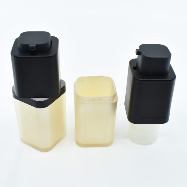 <b>Square Airless Pump Bottle, Twist Up</b><br> 15ml, 30ml, 40ml, 50ml <br>SKU: 612AB-RJ - Image 4