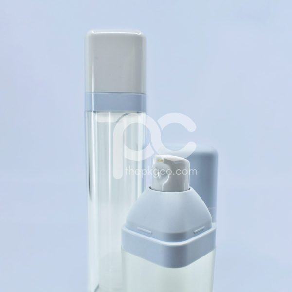 <b>Square Airless Pump Bottle</b><br> 15ml, 30ml, 50ml <br>SKU: 612AB-RK