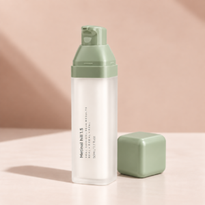 Square Airless Pump Bottle 15ml, 30ml, 50ml SKU: 612AB-RK