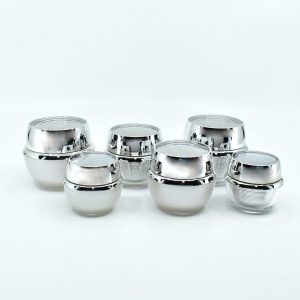 Acrylic Jar with Steel Ring Lid15ml, 30ml, 50mlSKU: 65AA-JY217-01