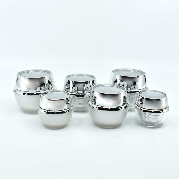 <b>Acrylic Jar with Steel Ring Lid</b><br>15ml, 30ml, 50ml<br>SKU: 65AA-JY217-01 - Image 2