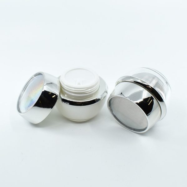 <b>Acrylic Jar with Steel Ring Lid</b><br>15ml, 30ml, 50ml<br>SKU: 65AA-JY217-01 - Image 3