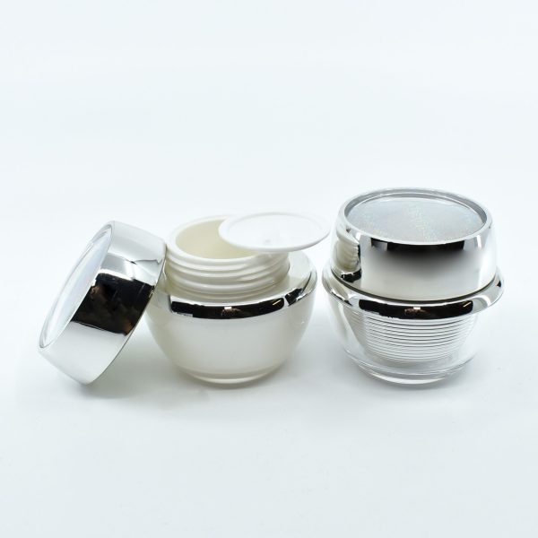 <b>Acrylic Jar with Steel Ring Lid</b><br>15ml, 30ml, 50ml<br>SKU: 65AA-JY217-01 - Image 4