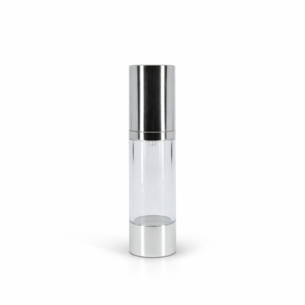 <b>Airless Pump Bottle, Aluminum Cap and Base</b><br> 15ml, 20ml, 25ml, 30ml, 40ml, 50ml, 60ml, 80ml,100ml, 120ml <br>65AB-JY102F - Image 3