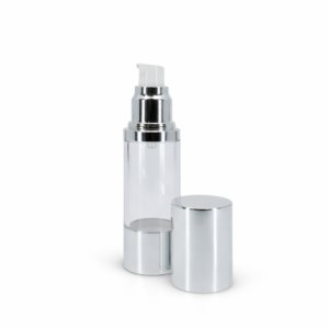 Airless Pump Bottle, Aluminum Cap and Base 15ml, 20ml, 25ml, 30ml, 40ml, 50ml, 60ml, 80ml,100ml, 120ml 65AB-JY102F