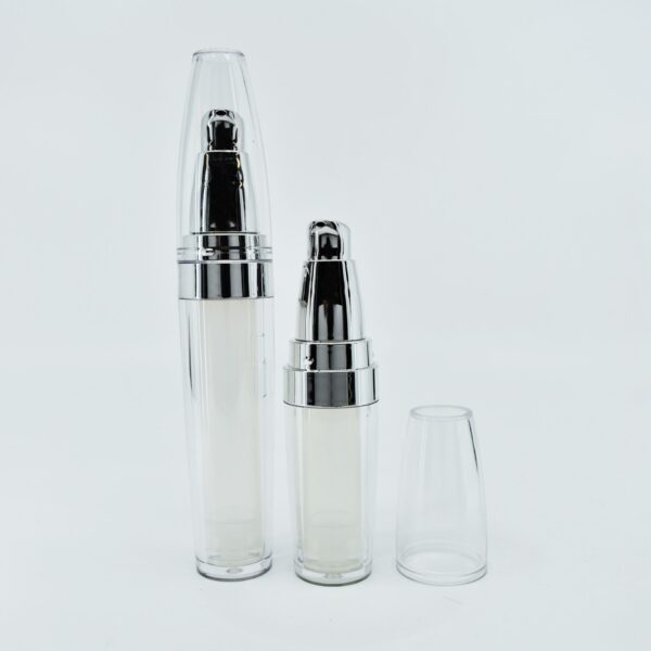 <b>Double Walled Airless Pump Bottle, Small</b><br>10ml, 15ml<br>SKU: 65AB-JY106-02 - Image 2