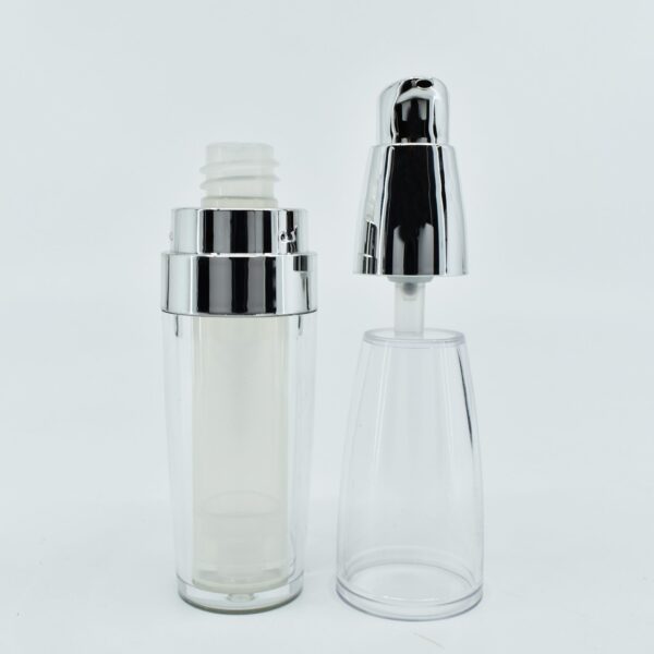 <b>Double Walled Airless Pump Bottle, Small</b><br>10ml, 15ml<br>SKU: 65AB-JY106-02 - Image 3