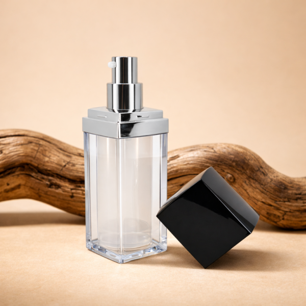 <b>Square Airless Pump Bottle</b><br> 15ml, 30ml, 50ml <br>SKU: 65AB-JY110 - Image 2