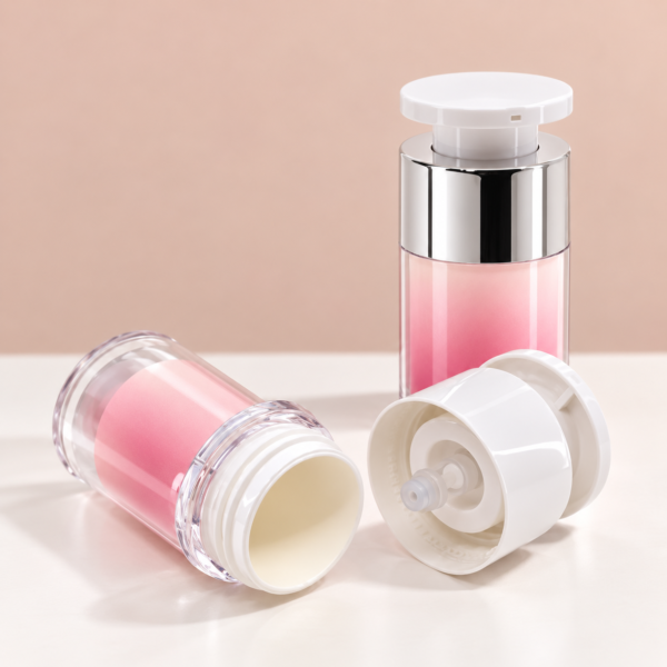 <b>Airless Pump Bottle with Offset Cap</b><br> 15ml, 30ml, 50ml <br>SKU: 65AB-JY121 - Image 3