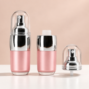 Double Walled Airless Pump Bottle, Round 15ml, 30ml, 50ml SKU: 65AB-JY135-01