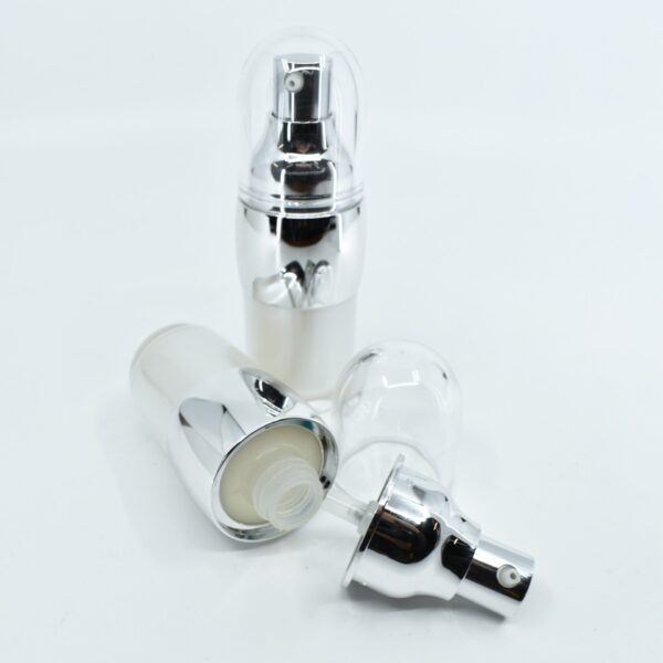 <b>Double Walled Airless Pump Bottle, Round</b><br> 15ml, 30ml, 50ml <br>SKU: 65AB-JY135-01 - Image 5