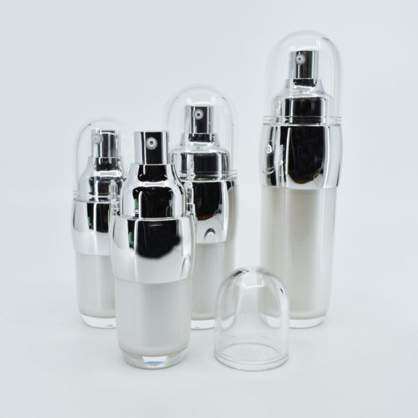 <b>Double Walled Airless Pump Bottle, Round</b><br> 15ml, 30ml, 50ml <br>SKU: 65AB-JY135-01 - Image 6