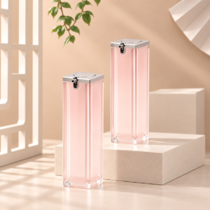 Double Walled Airless Bottle, Square 15ml, 30ml, 50ml SKU: 65AB-JY520