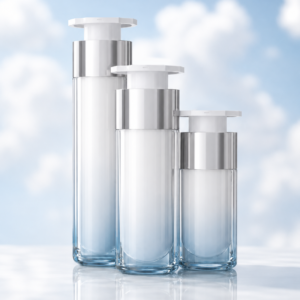 Airless Pump Bottle with Offset Cap 15ml, 30ml, 50ml SKU: 65AB-JY121