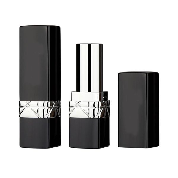 <b>Aluminum Square Lipstick Tube </b><br><i> Cup Size: 12.1/12.7mm </i><br>SKU: 257MA-BL7183