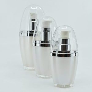 Acrylic Lotion Pump Bottle Oval