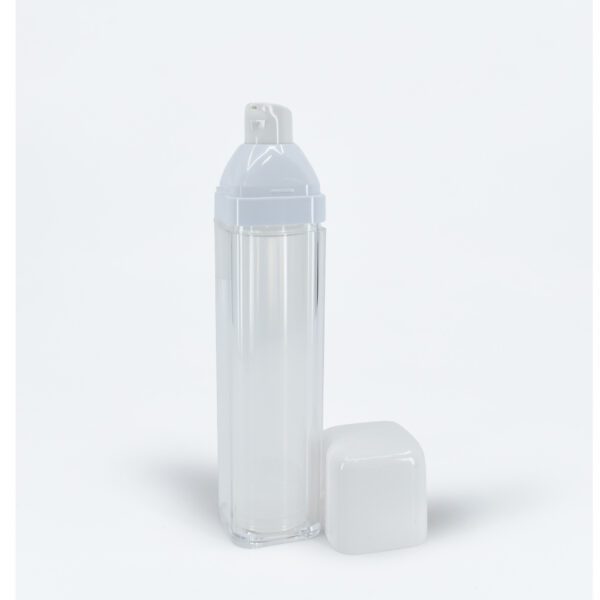 <b>Square Airless Pump Bottle</b><br> 15ml, 30ml, 50ml <br>SKU: 612AB-RK