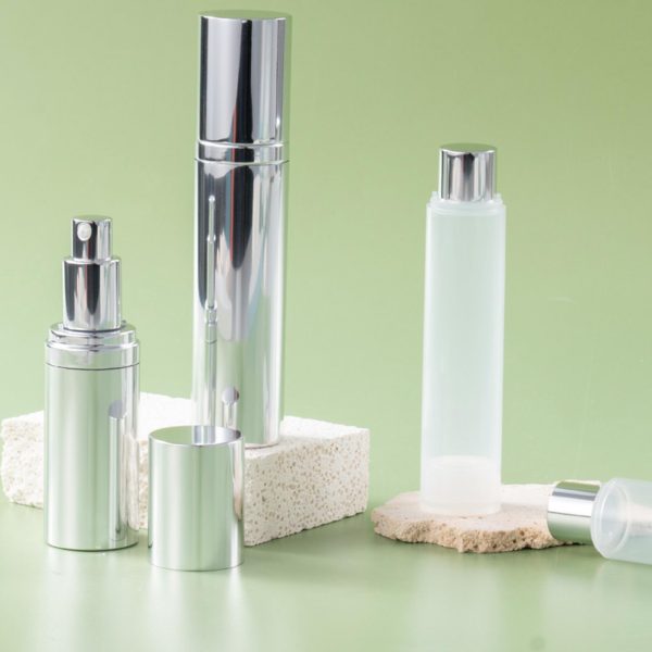 <b>Refillable Aluminum Airless Pump Bottle</b><br> 30ml, 50ml <br>SKU: 306AB-XB07 - Image 3