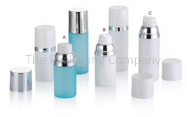 Polypropylene Airless Bottles with the capacities of 15 ml, 30 ml and 50 ml