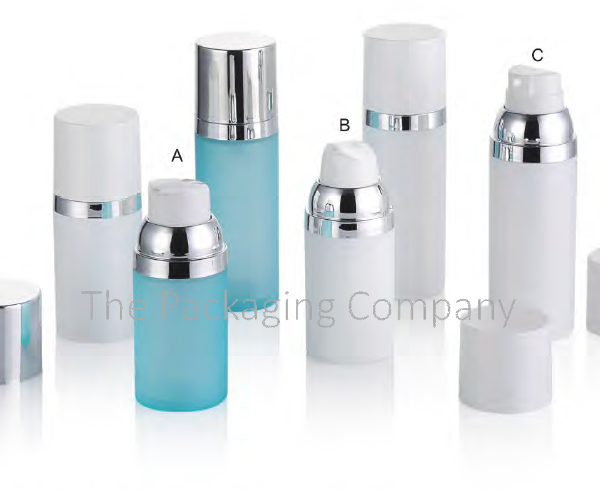 Polypropylene Airless Bottles with the capacities of 15 ml, 30 ml and 50 ml
