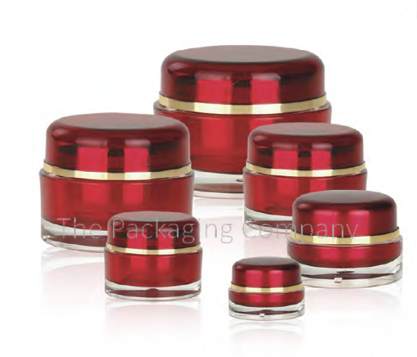 Large Double walled Jar (5-100 ml); with Custom Printing and Finish