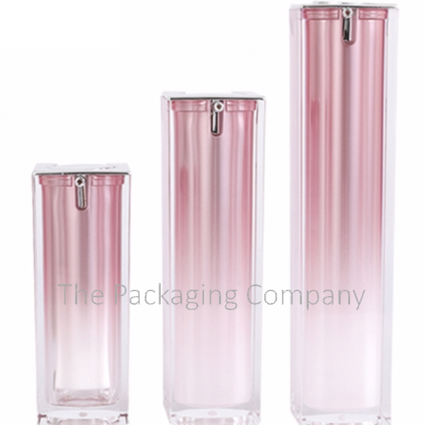 Pink Airless Bottle with Actuator Cover, Buy Airless Bottle with Actuator Cover (15, 30, & 50 ml)