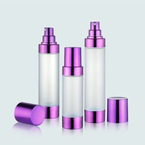 Airless Pump Bottle, Round, Acrylic 15ml, 30ml, 50ml, 60ml, 80ml, 100ml, 120ml SKU: 65AB-JY102G/JY104F