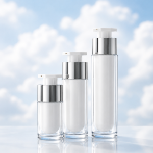 Airless Pump Bottle with Offset Cap 15ml, 30ml, 50ml SKU: 65AB-JY121