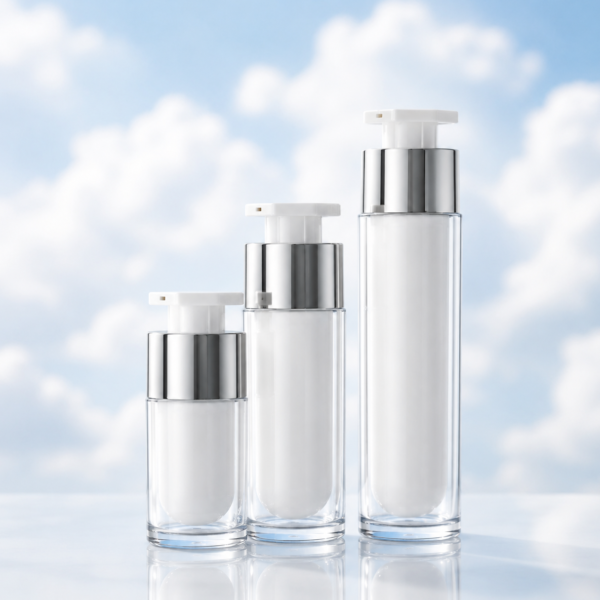 <b>Airless Pump Bottle with Offset Cap</b><br> 15ml, 30ml, 50ml <br>SKU: 65AB-JY121 - Image 2