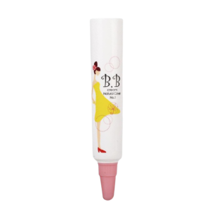 Long Nozzle Cosmetic Tube, Pink Twist Cap, Eye Cream Squeeze Tube