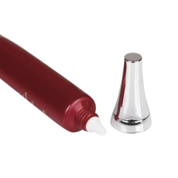 Squeeze Tube with Pointed Cap, Pointed Twist Cap, Red Custom Color Squeeze Tube, Tube for Skincare