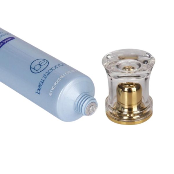 <b>PCR/PE Skincare Tube, Clear Screw Cap </b><br><i> 20ml </i><br>SKU: 64TB-WRPE25S01 - Image 2