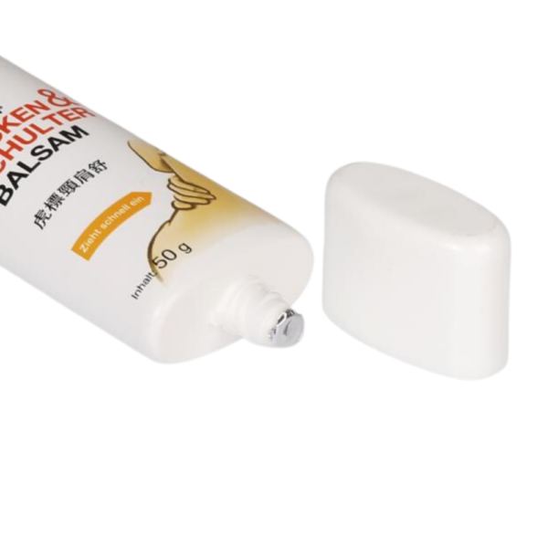 <b> Oval Cosmetic Tube for Liquid Foundation </b><br><i> 100ml </i><br>SKU: 64TB-WRPE35Flat03 - Image 2