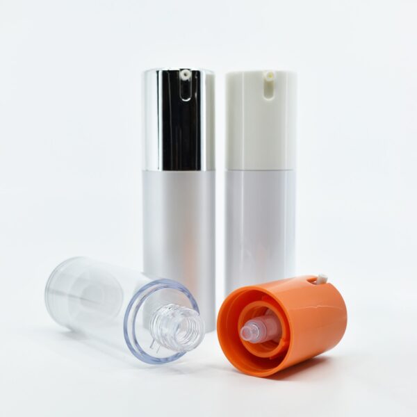 <b>Airless Pump Bottle, Capless Dispenser</b><br>15ml, 30ml, 50ml <br>SKU: 612AB-RO - Image 4