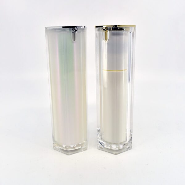 <b>Double Walled Airless Pump Bottle, Hexagon</b><br>30ml, 40ml<br>SKU: 265AB-JWT1017D - Image 4