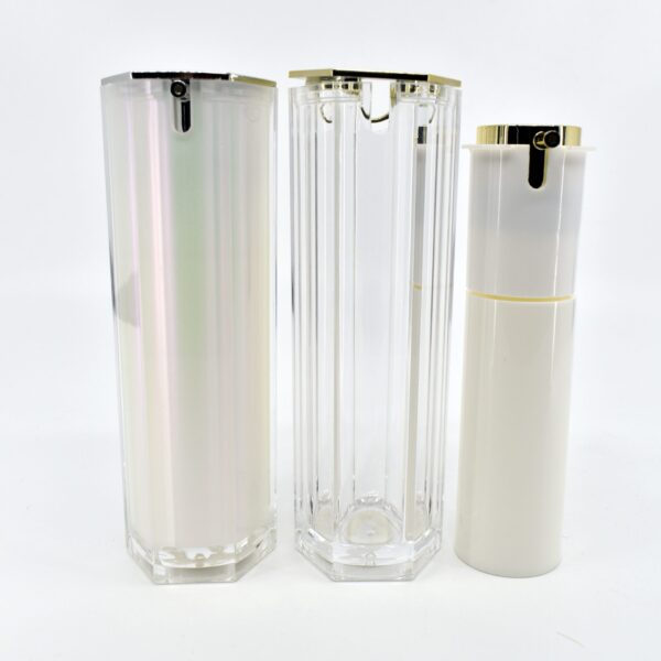 <b>Double Walled Airless Pump Bottle, Hexagon</b><br>30ml, 40ml<br>SKU: 265AB-JWT1017D - Image 7