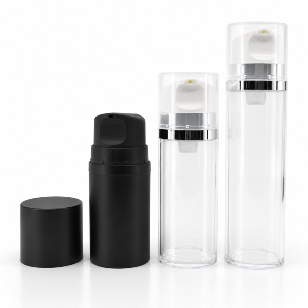 <b>Airless Pump Bottle, Double Walled</b><br> 50ml, 80ml, 120ml <br>SKU: 65AB-JY111A - Image 2