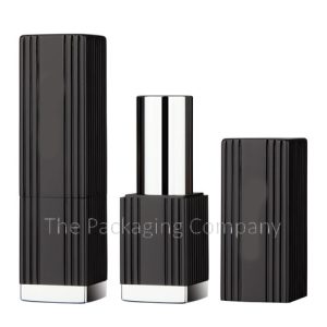 Aluminum Square Lipstick Case Magnetic Closure; Custom Finish and Printing